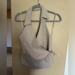 Zara halter wrap top